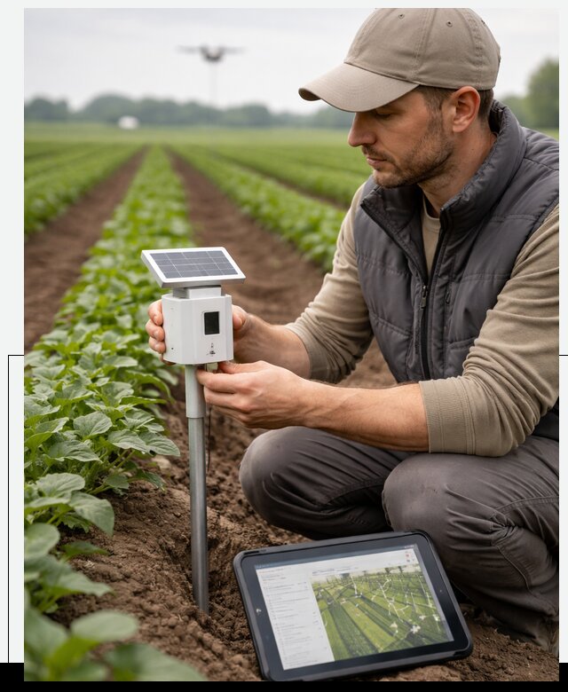 IoT мониторинг сельскохозяйственных полей и контроля в Ростове